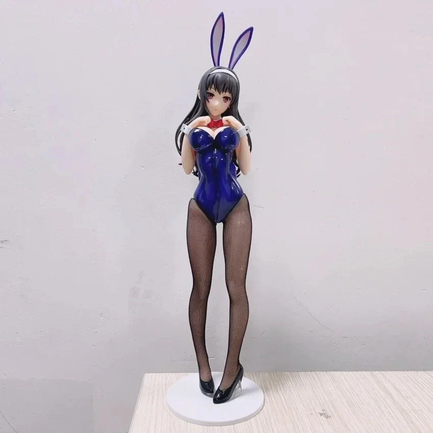 43cm Saenai Heroine no Sodatekata Kasumigaoka Utaha Bunny Girl Standing Pose Anime PVC Figure Statue Desktop Decoration Gift