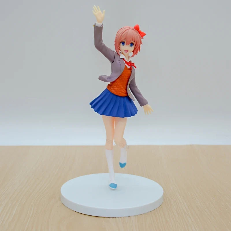 Monika White Dress Anime Girl Figure Pop Up Parade Literature Club! Sayori Action Figure Natsuki/Yuri Figurine Model Doll Toys