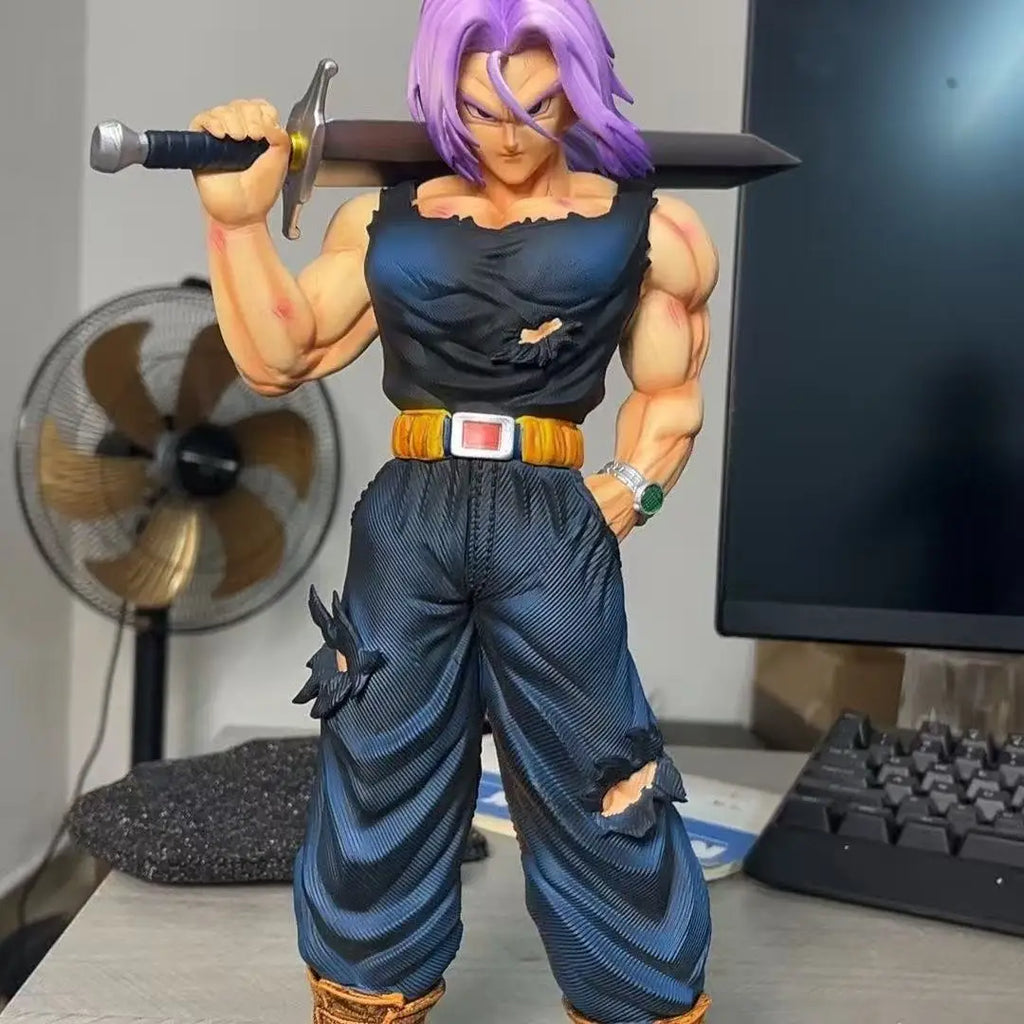 32.5cm/12.8inch Dragon Ball Z Trunks Figure Replace Heads Future Trunks Super Saiyan Action Figures Collection Mode Toys Gifts