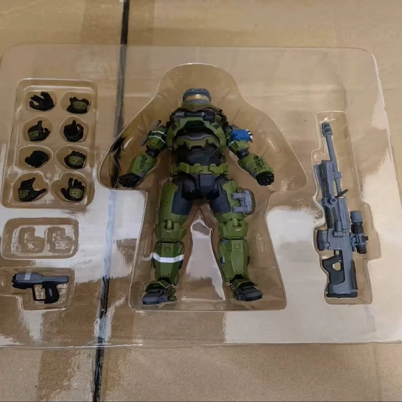 2 Signs 1/12 Articulated Master Chief Pvc Action Figure Collectible Model Toy 18cm Gifts Genuine