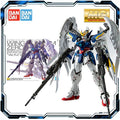 Bandai Original MG 1/100 XXXG-00W0 Wing Gundam Zero EW Ver.Ka Anime Actionfigur Sammlerstück Bausatz Modell Spielzeug Geschenk Kinder