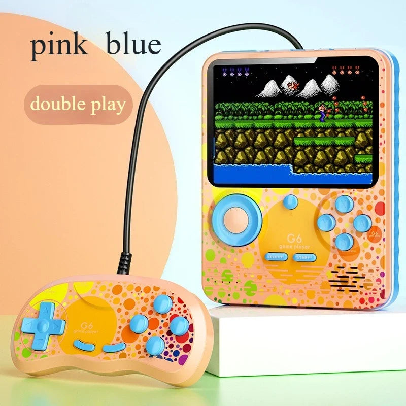 G6 Charging Treasure Handheld Macaron Handheld Game Console Contra Mini Arcade Game HD Screen