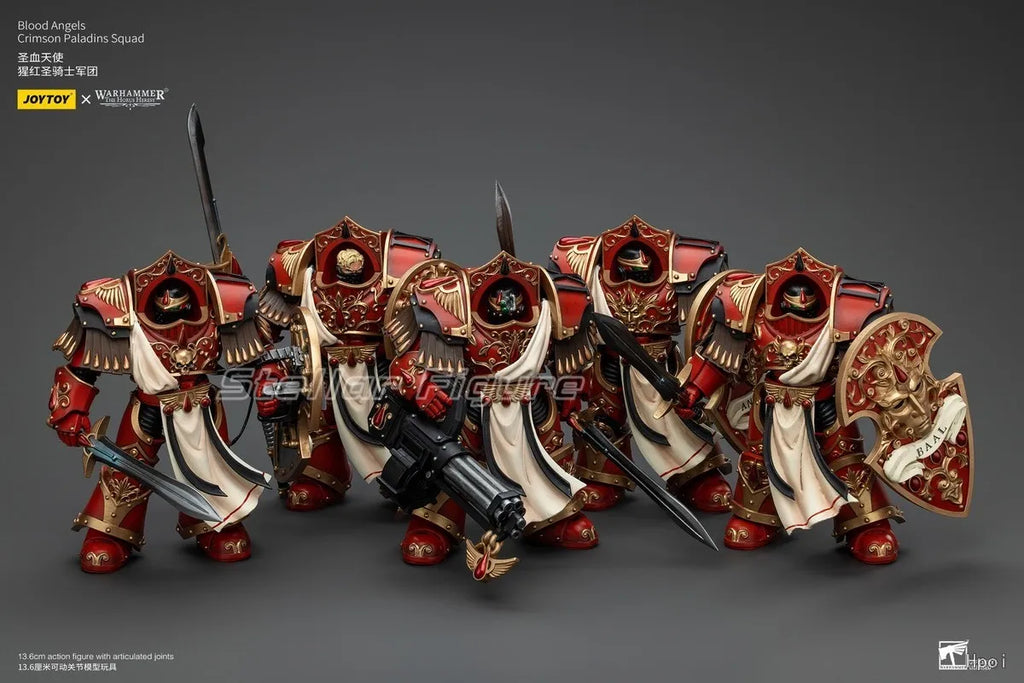 【SF】JOYTOY 1/18 Action Figure Warhammer 40K  Blood Angels Crimson Paladins Squad  Prime Model Toy Gift