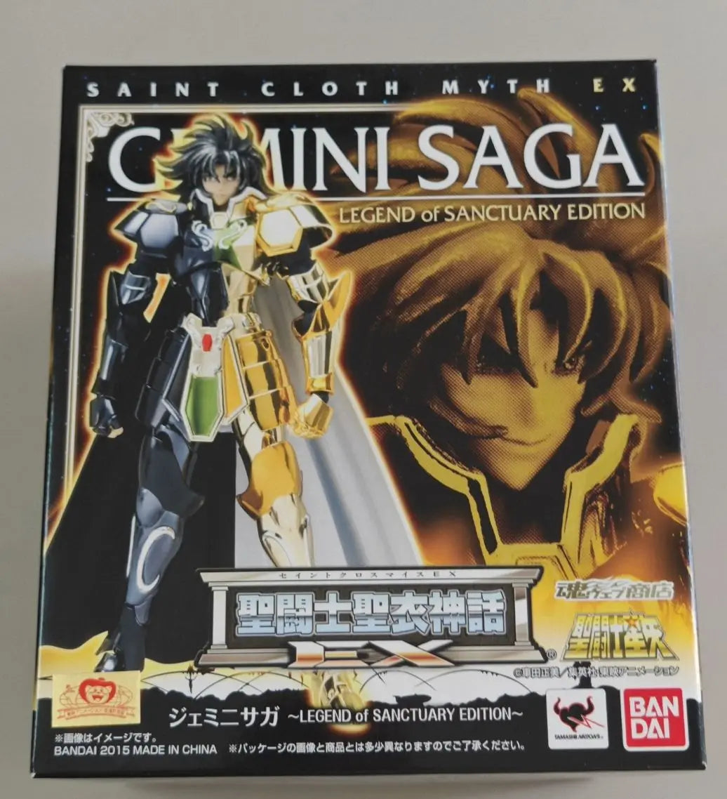 Bandai Saint Seiya Myth Cloth EX Gemini Saga Sanctuary Legend Color Edition Alloy Figure Collectible Gift