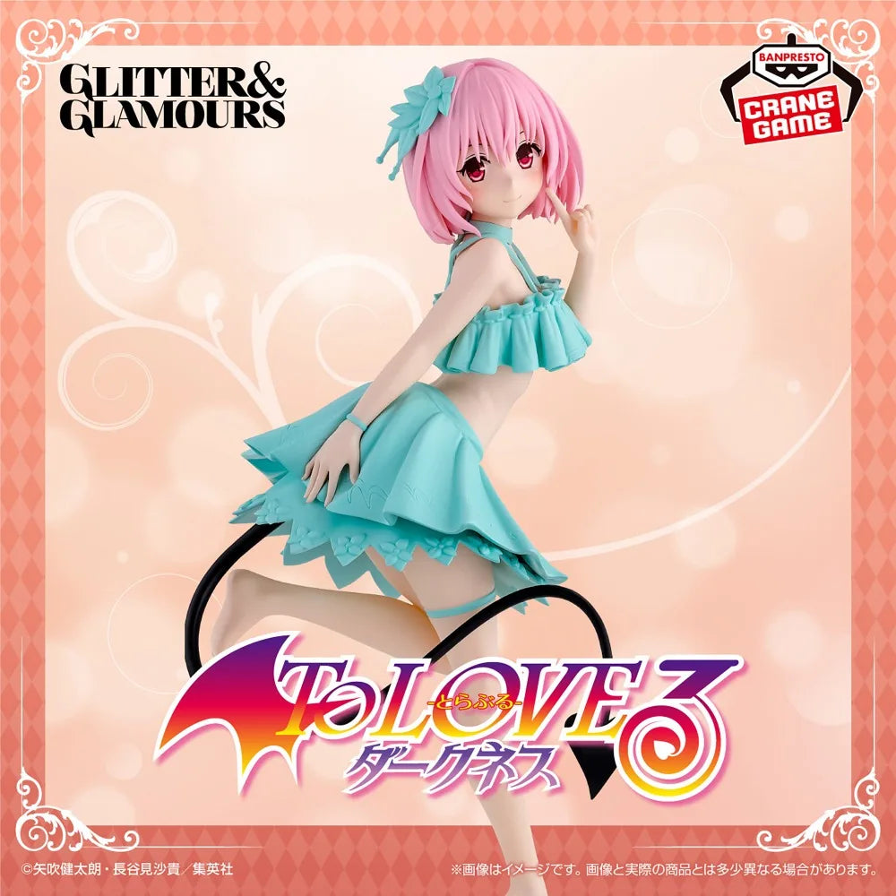 In Stock Bandai Original Genuine Banpresto Anime To Love-Ru Darkness Glitter&Glamours Momo Belia Deviluke 22cm Model Toy Figures