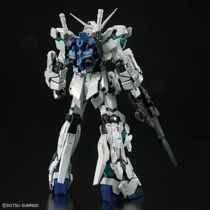 Bandai Original RG THE GUNDAM BASE LIMITED RX-0 UNICORN GUNDAM FINAL BATTLE VER. SPECIAL COATING Anime Action Figure Assembly