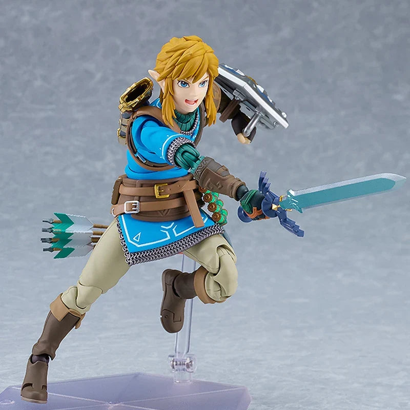 Original GOODSMILE Figma 626-DX Link Tears of the Kingdom ver DX Edition Anime Action Figure Assembly Model Ornaments Collection