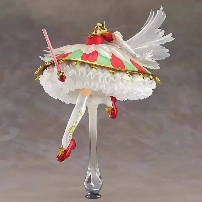 25CM Anime Figure Card Captor Kinomoto Sakura Model Figurines Genuine Decorative Collectible Kids Dolls Toys