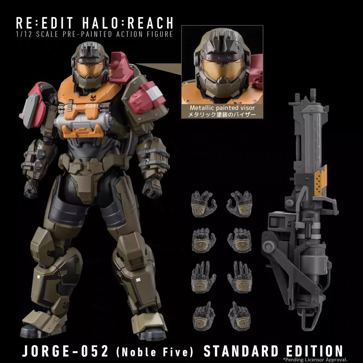 【MT】Original Sentinel JORGE-052 (Noble Five) RE:EDIT REACH STANDARD EDITION 1/12 SCALE VORBEMALTE ACTIONFIGUR