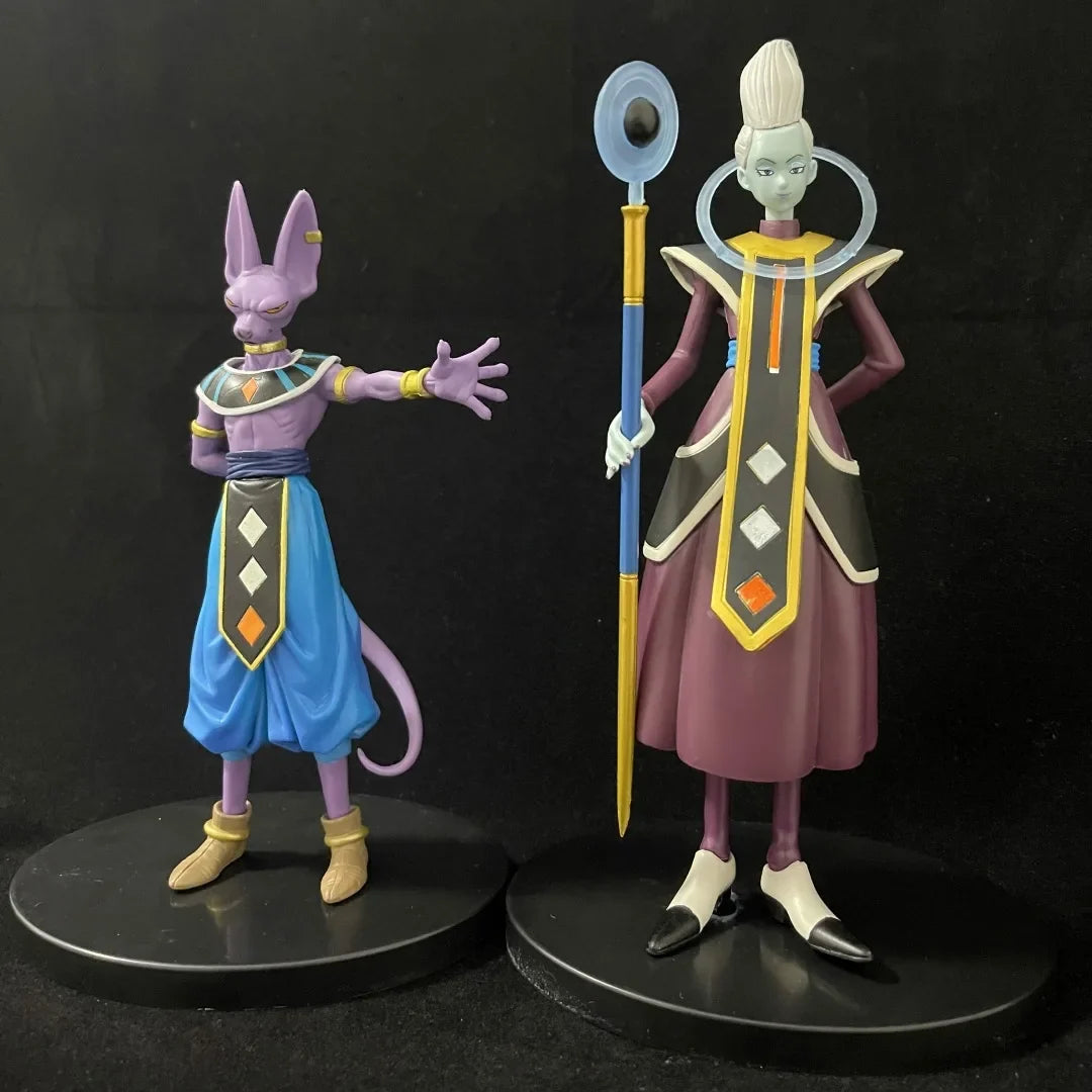 20cm Anime Dragon Ball Z Whis Beerus Figure Gods Of Destruction Dxf Beerus Figures Figurine Pvc Statue Model Collection Toy Gift
