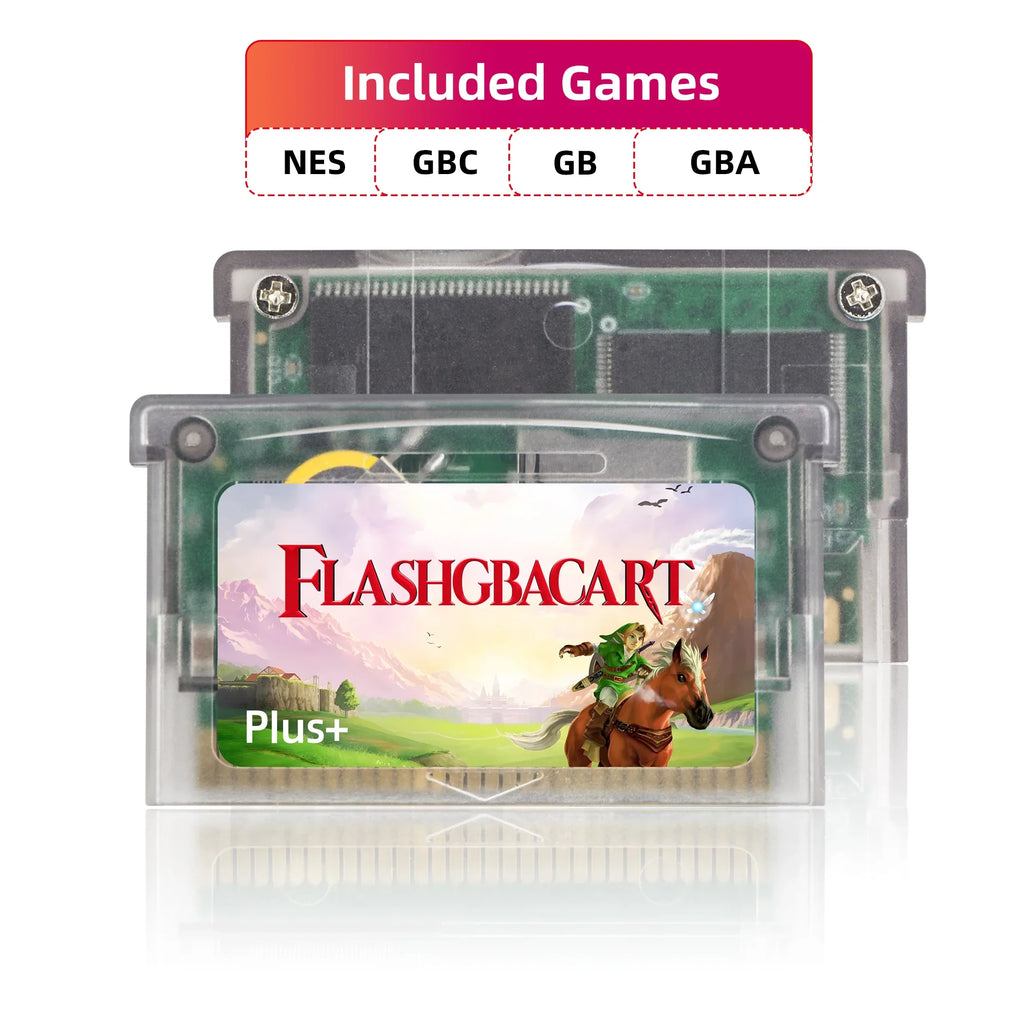 REMANK V1.5 Flash GBA Cartridge FLASHGBACART GBA Card 100+Retro Game Cart RTC 1M Flash GBC with GBA GBC GB NES Compatible DS