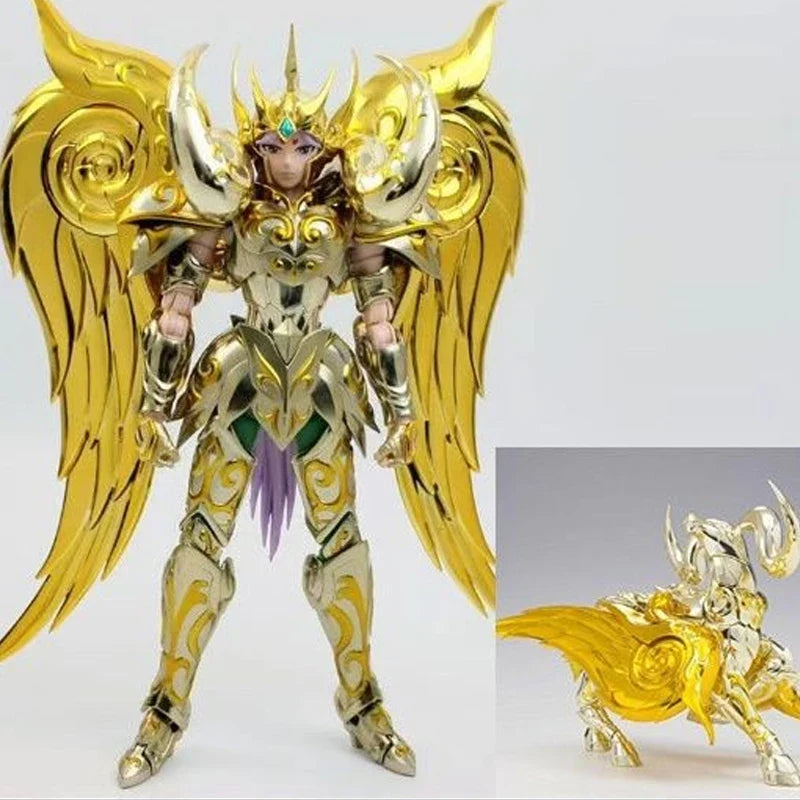 Metal Club/MC Saint Seiya Myth Cloth EX Aries Mu SOG With Totem/Object Gold Knights of the Zodiac Action Figure In Stock