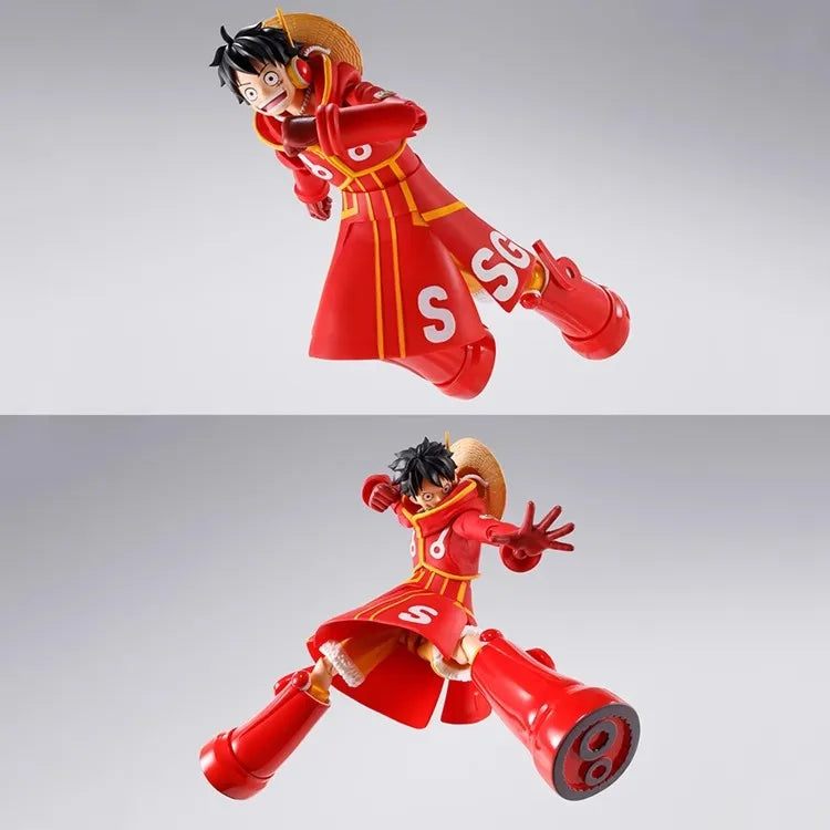 In Stock Original Bandai Shf One Piece Luffy Future Island Egg Head Island Storyline Collectible Anime Action Figure Model Toys