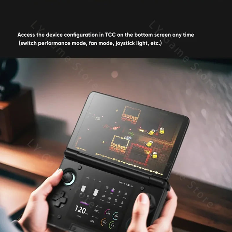In stock AYN Thor 6'' OLED Dual Screen Gaming Handheld Qualcomm Snapdragon CPU Android13 6000mAh Battery Hall Stick Game Console