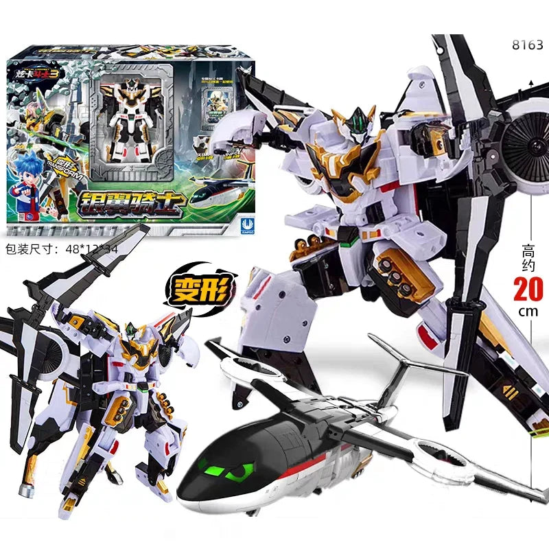 Metal Cardbot S Season2 SKY GALLOP Transforming Robot Plane Car Card Toys Action Figure Transformation Model Children Gift 2025