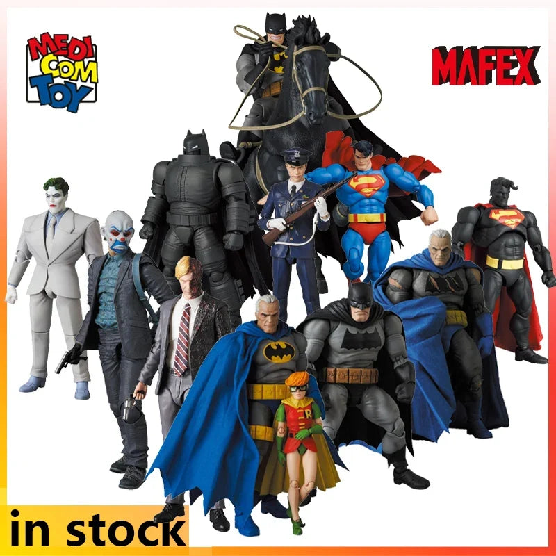 MEDICOM TOY Original MAFEX Finished Movable Doll Batman: The Dark Knight Returns Anime Action Figure Model Toys Gifts for Boys