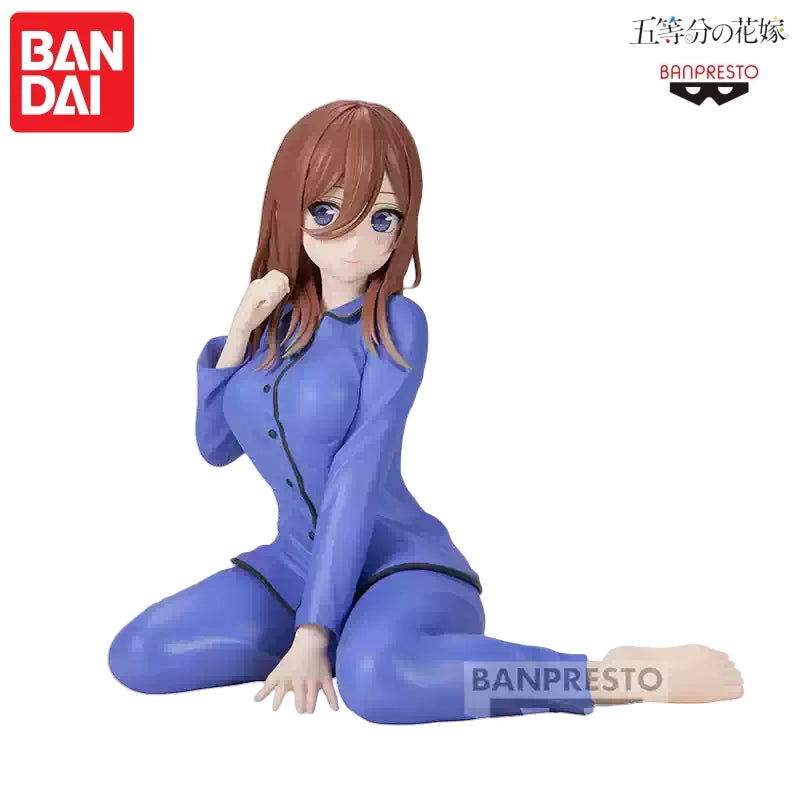 In Stock Bandai Original Banpresto The Quintessential Quintuplets Relax Time Miku Action Figure Model Doll Brand New Boxed