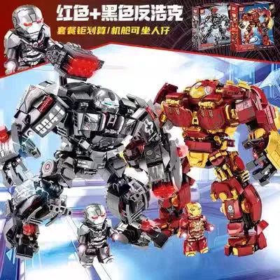 Superheroes Avengers Iron Man Hulkbuster Steel Mecha Action Figures Building Blocks Classic Movie Model  Toys for Kid Gift