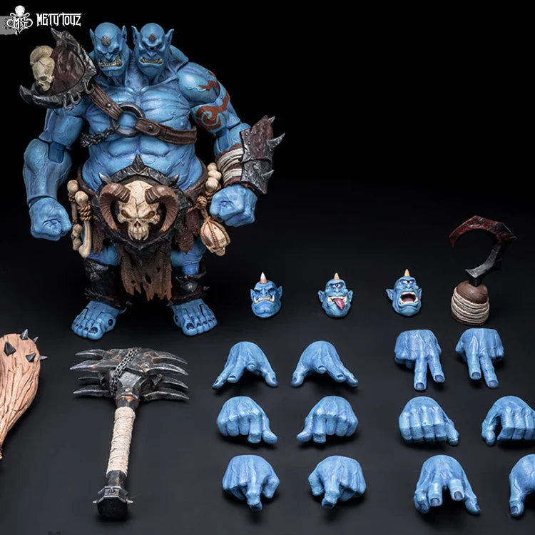METYTOYZ Abenteuerwelt Schädelsmascher Oglus Ogerkrieger-Puppe, bewegliches 9,5-Zoll-Puppenmodell
