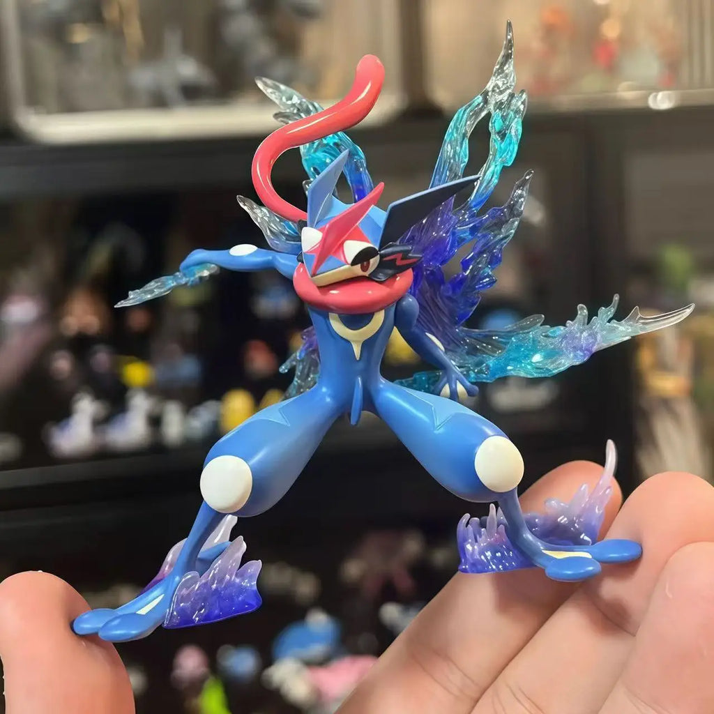 10cm Pokemon Anime Figure Battle Greninja Action Figure Cartoon Collection Pvc Model Desktop Statue Ornament Doll Toy Birthday