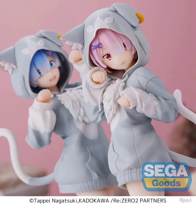 20cm RE: Zero-Starting Life in Another World Anime Figure Emilia Rem Ram Puck Starting Action Figures Collection Model Doll Toys