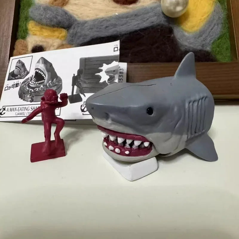 Great White Shark Scene Gashapon Toys Creative Action Figure Model Decoration Ornaments Collection Toys