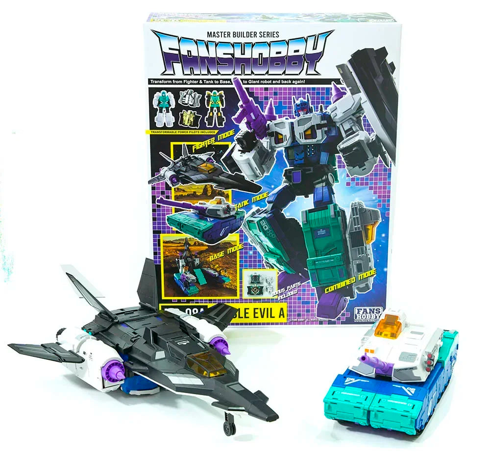 New Transform Robot Toy FansHobby Overlord MB-08A MB08A Doubl Evil MB 2024 Ver.  Action Figure toy in stock