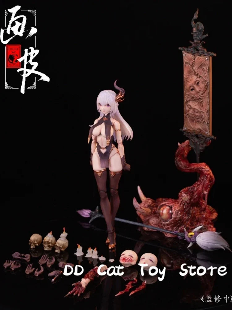 In Stock Original BearPanda Eiifox 1/12 Huaxia Gods And Ghosts Painted Skin 15cm Scale Collectible Action Figure Birthday Gift