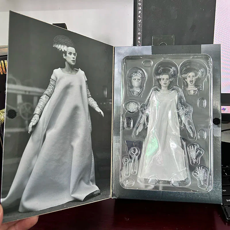 Universal Monsters Ultimate Frankenstein Action Figure Bride of Frankenstein Figure Collectible Model Toys Doll Hallowen Present