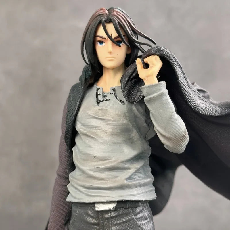 NEW 30cm Attack On Titan Anime Figure Eren Jaeger Action Figure Jaeger Survey Corps Statue Figurine Model Doll Toy Christmas