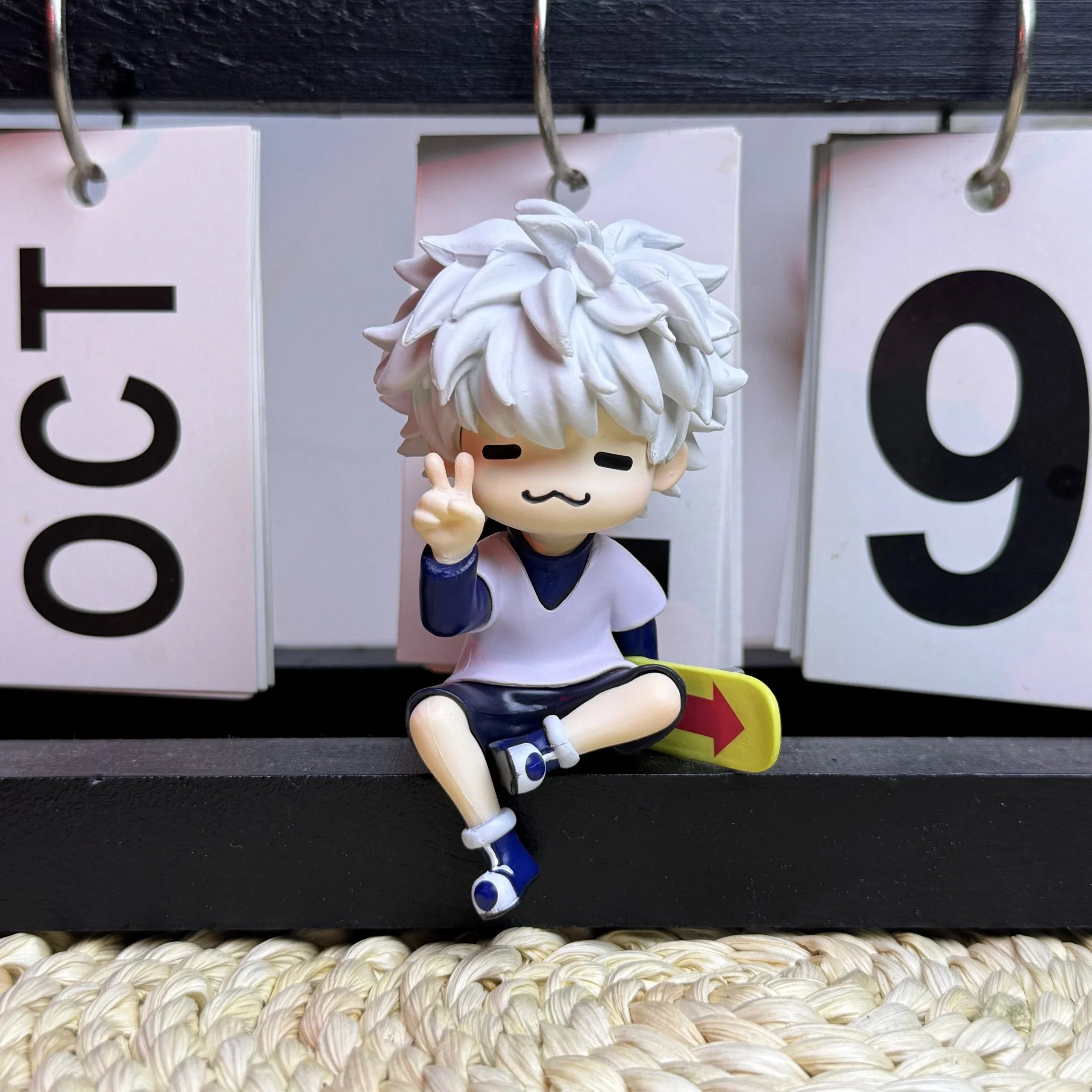 HUNTERxHUNTER Cartoon Q-Version Cat KILLUAZAOLDYECK Anime figure Doll Toys Desktop Ornament decor Collect Model Garage Kit Gifts