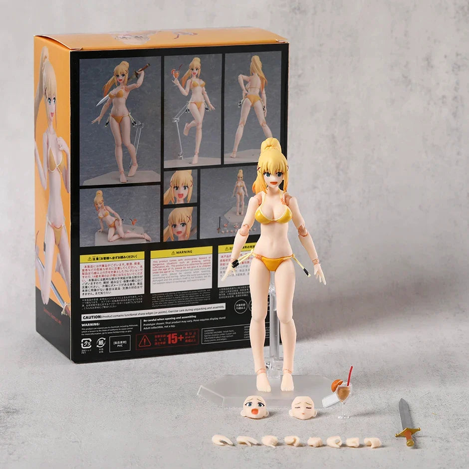 figma Darkness Swimsuit ver. EX-065 Action Figure PVC Toy Model Doll Collection Gift