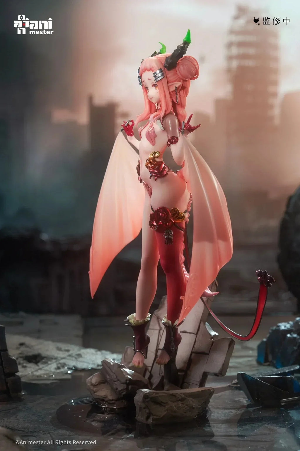 In Stock Original AniMester Yayako Little Succubus 1/7 Anime Statue Machine Girl Toys Gift Model Collection