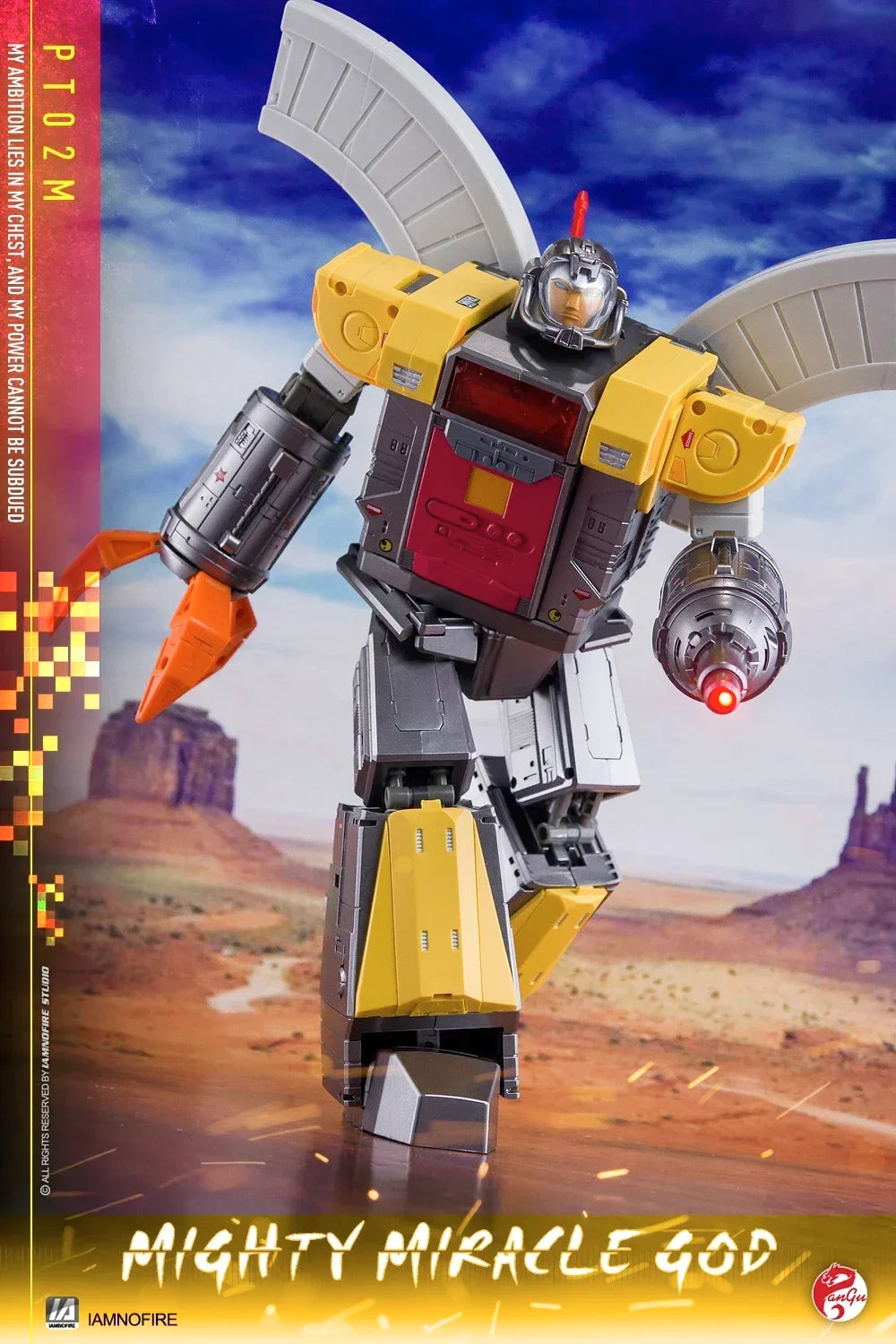 [In Stock] PANGU Transformation PT-02M PT02M MIGHTY MIRACLE God Scale Down 26cm Defensive Fortress Base Action Figure