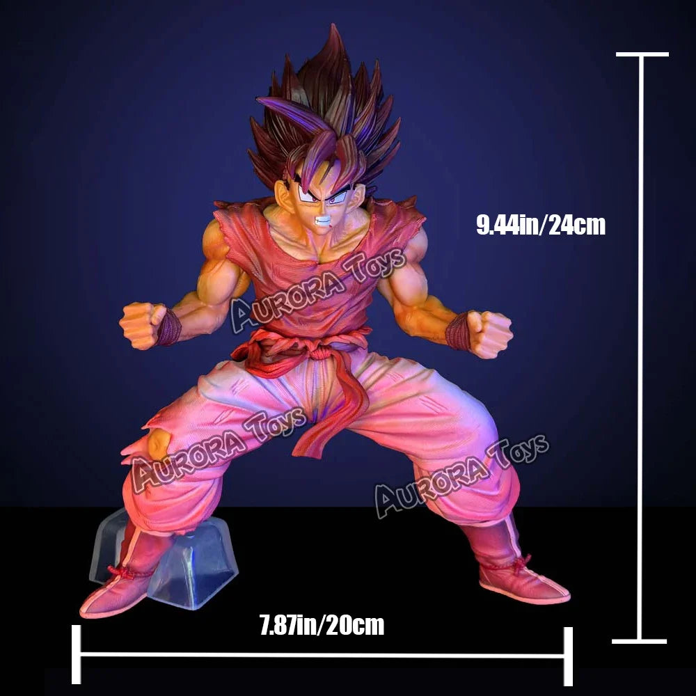 9.44in/24cm Anime Dragon Ball Z kaiouken Goku Figure PVC Action Figures Collection Model Toys Gifts