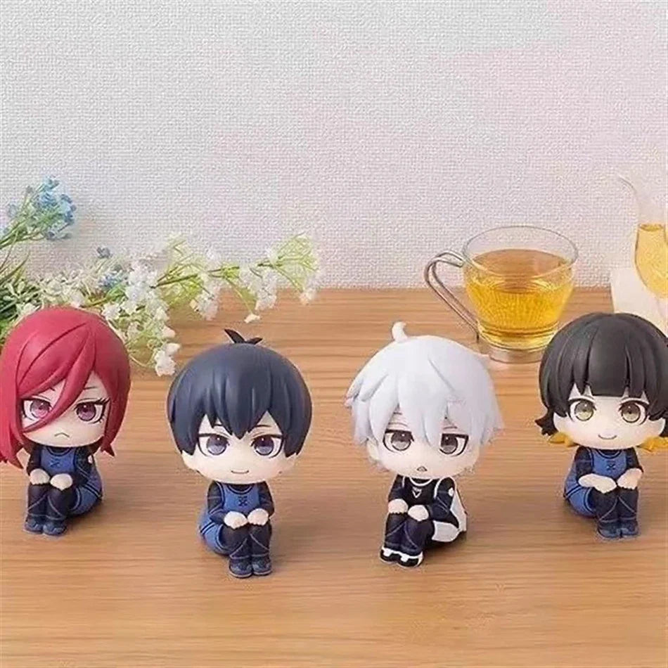 10CM Q Version Blue Lock Anime Figure sagi Yoichi Chigiri Hyoma Nagi Seishiro Figures Collection Model Decoration Figurine Toys