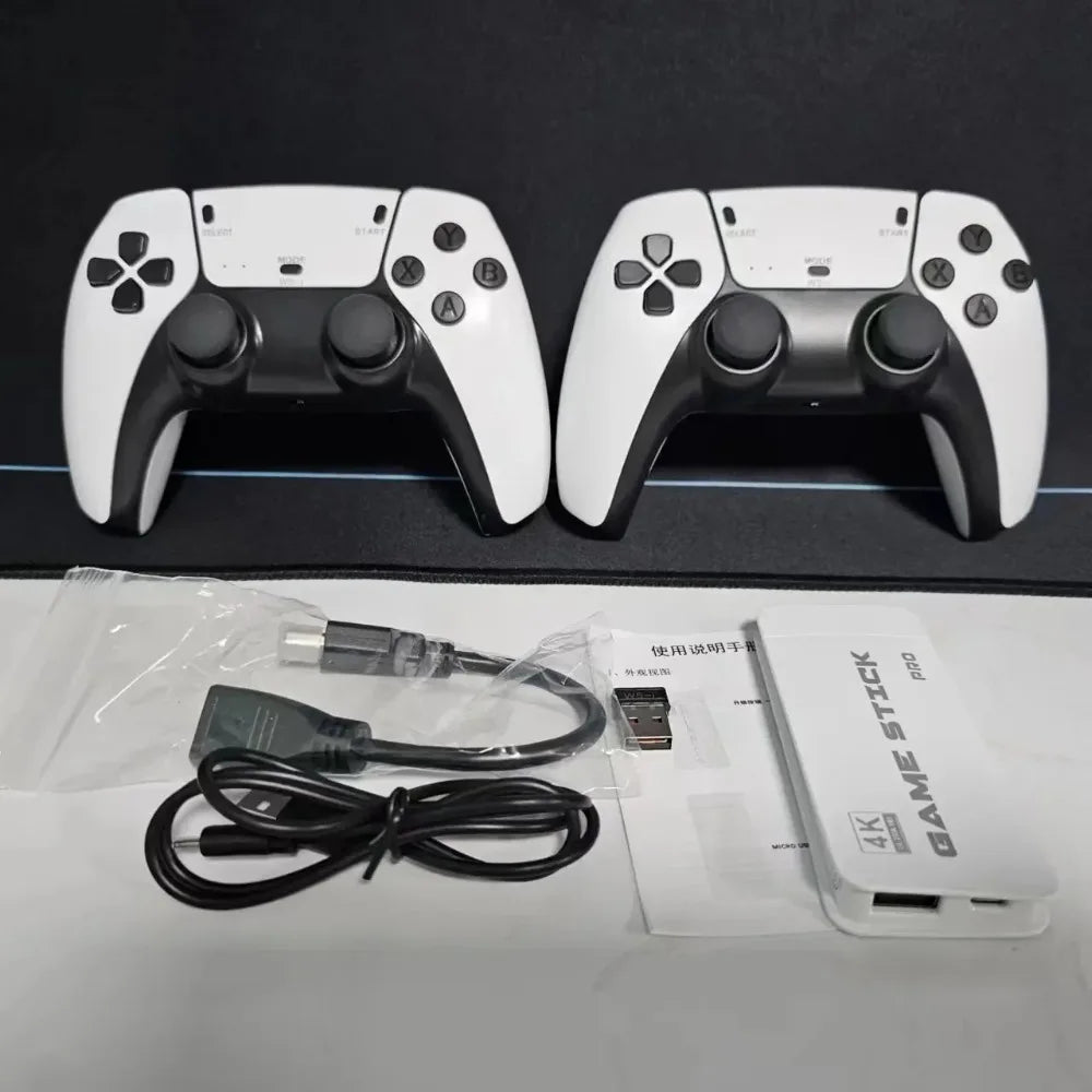 M15 Game Stick 4K HD 20000 GAMES Player 2.4Ghz Wireless Controller HandHeld Arcade Classic 2025 TV Home Video Game Consoles