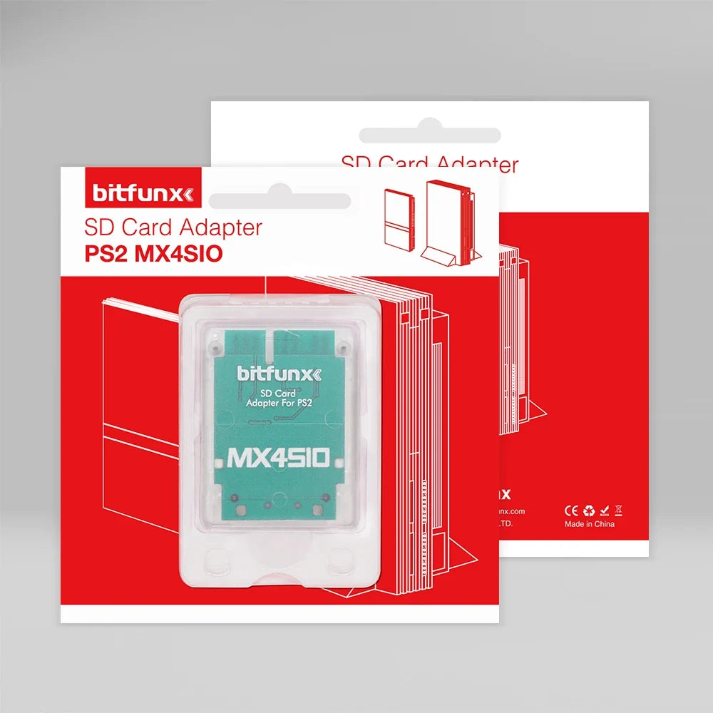 BitFunx MX4SIO SIO2SD TF/SD Card Adapter Program Game Card For PS2 Game Consoles Video Consoles
