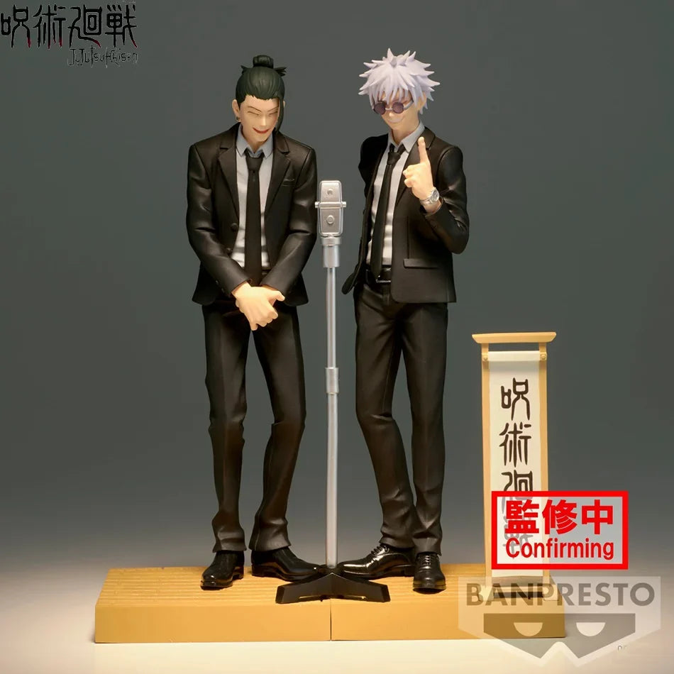 15cm Jujutsu Kaisen Anime Figure Satoru Gojo Geto Suguru Suit Ver. Action Figure Figurine Collection Model Doll Toys