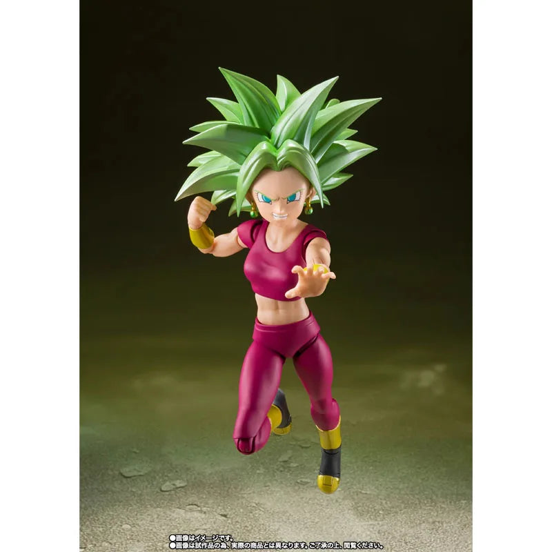 Bandai Original Genuine S.H.Figuarts SHF Dragon Ball Super Saiyan Kefla Anime Model Kit Toys Action Figure Gifts Collectible
