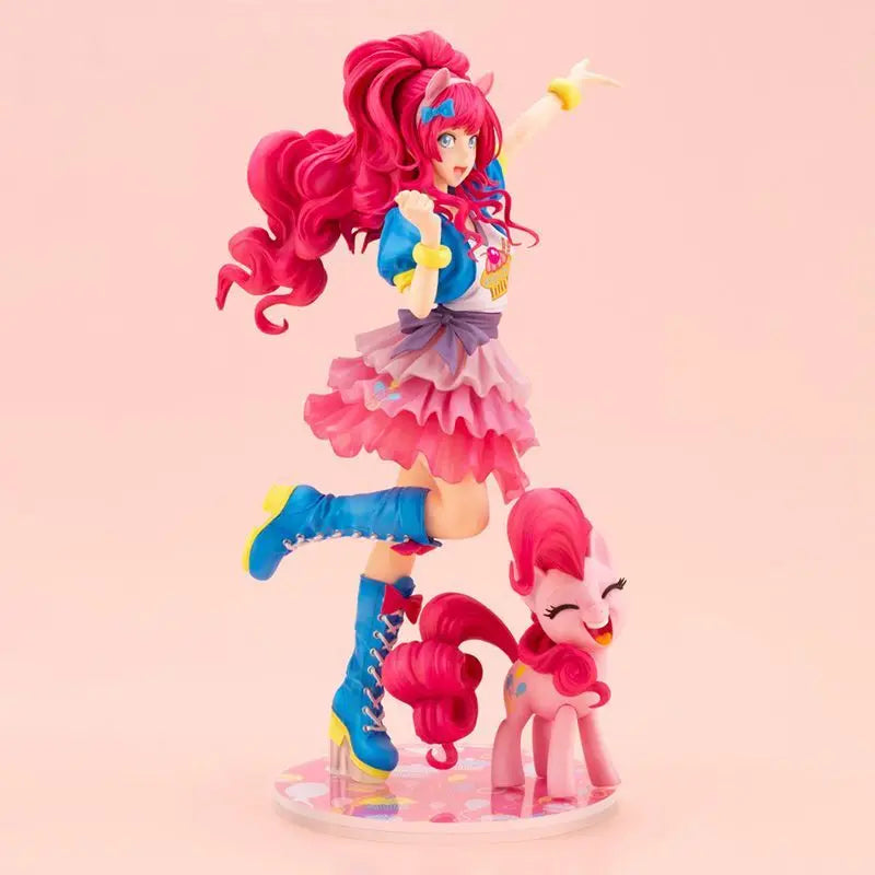 SV374 Beautiful Girl Statue Rainbow Pony Beautiful Girl Pinkie Pie Doll Model Toys