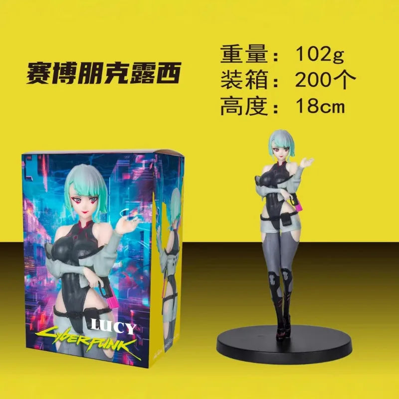 Cyberpunk Edgerunners Lucy David Rebecca Anime Figure Model Collectible Art Toy For Desktop Bookshelf Decoration Anime