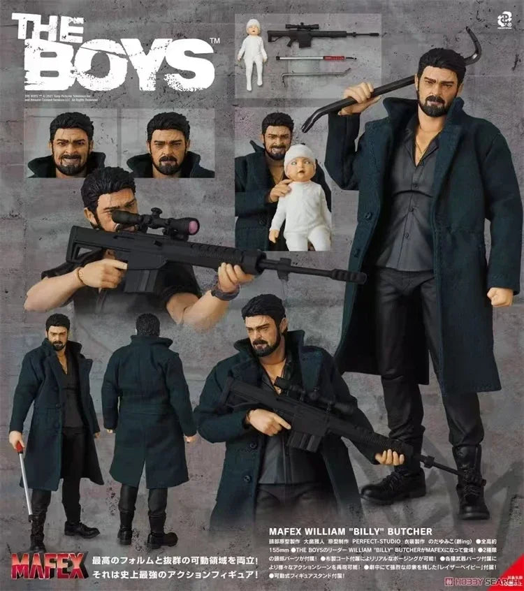 Original MAFEX NO.151 NO.154 No.187 1/12 The Boys Homelander John Starlight Annie Earving 6" Billy Butcher Action Figure Toys