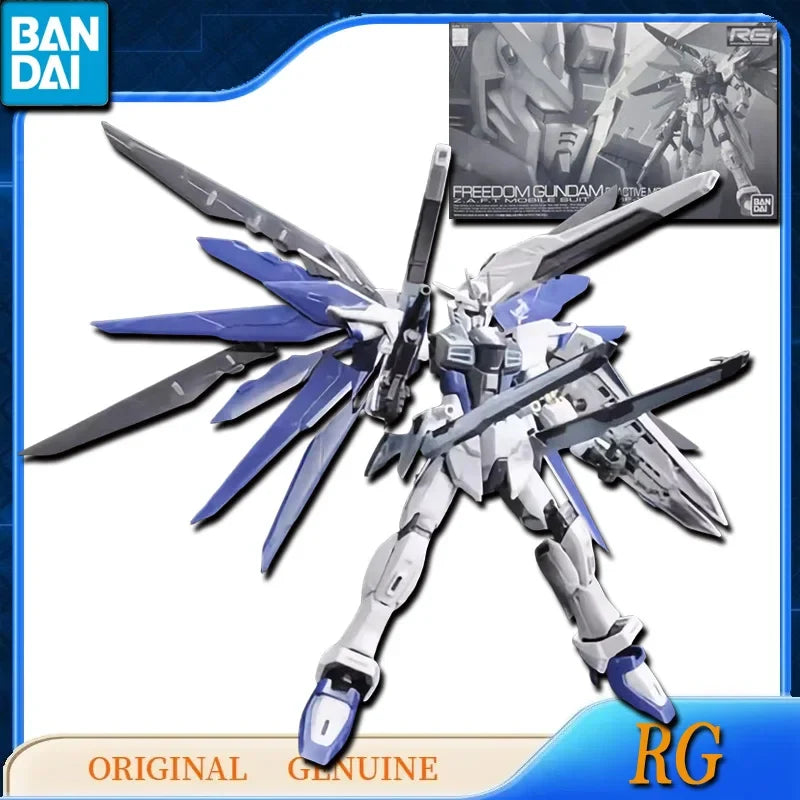 Bandai Original Genuine RG STRIKE FREEDOM JUSTICE DESTINY GUNDAM ZGMF-X09A-X10A-X20A-X42S Anime Action Figures Assembly Model
