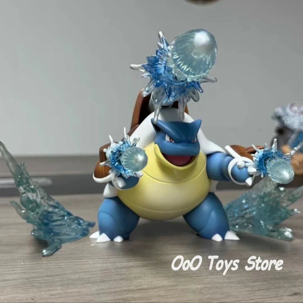 Anime Pokemon Figure Blastoise Action Figures Pvc Collection Model Toys for Children Gifts 15.5cm