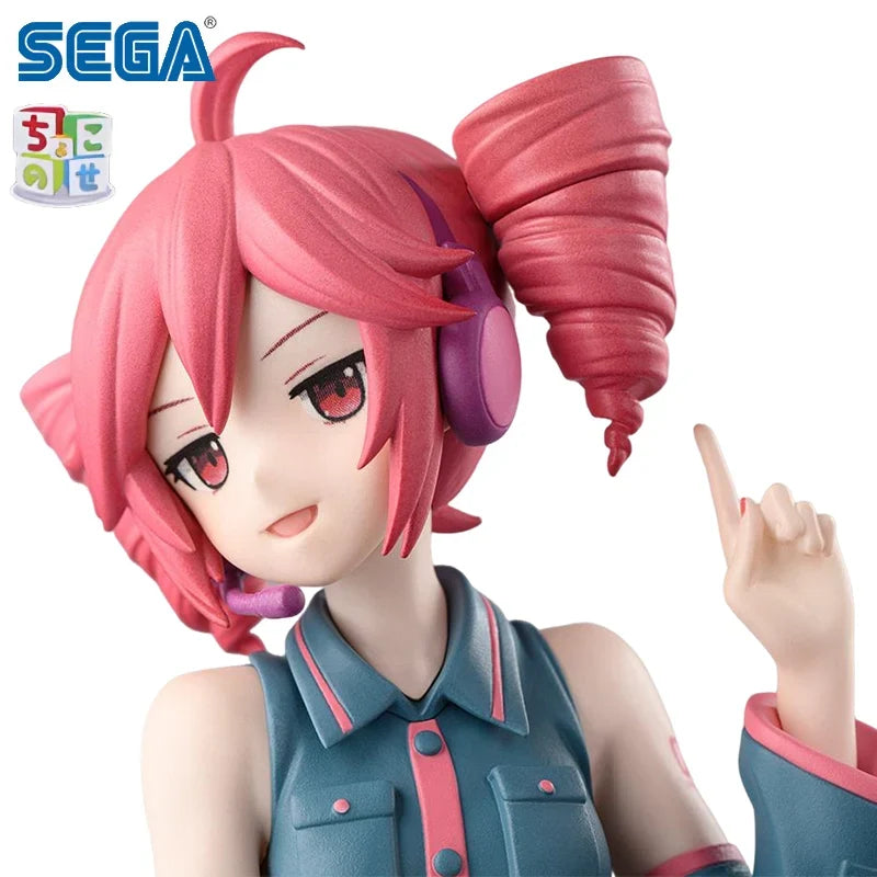 SEGA PM UTAU Virtual idol Kasane Teto PVC 14CM Anime Action Figures Model Collection Toy