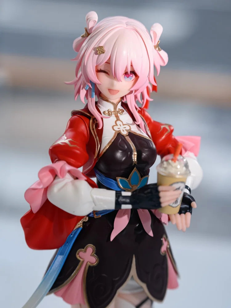 Original Myethos Gift March 7th 20cm 1/8  Honkai:Star Rai  Game Action Anime Figure Model Kawaii Ornament Statue Xmas Gifts