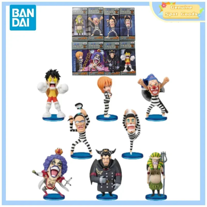 Original Bandai WCF ONE PIECE Prison Chapter TV11 Luffy Nami Anime Actionfiguren Modell Spielfiguren Geschenk für Spielzeug Hobbys Kinder