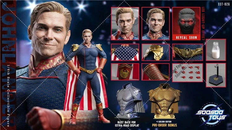 In Stock Soosootoys SST026 1/6 Scale Collectible Evil Men John Lander 12'' Male Soldier Action Figure Doll Full Set Toy for Fans