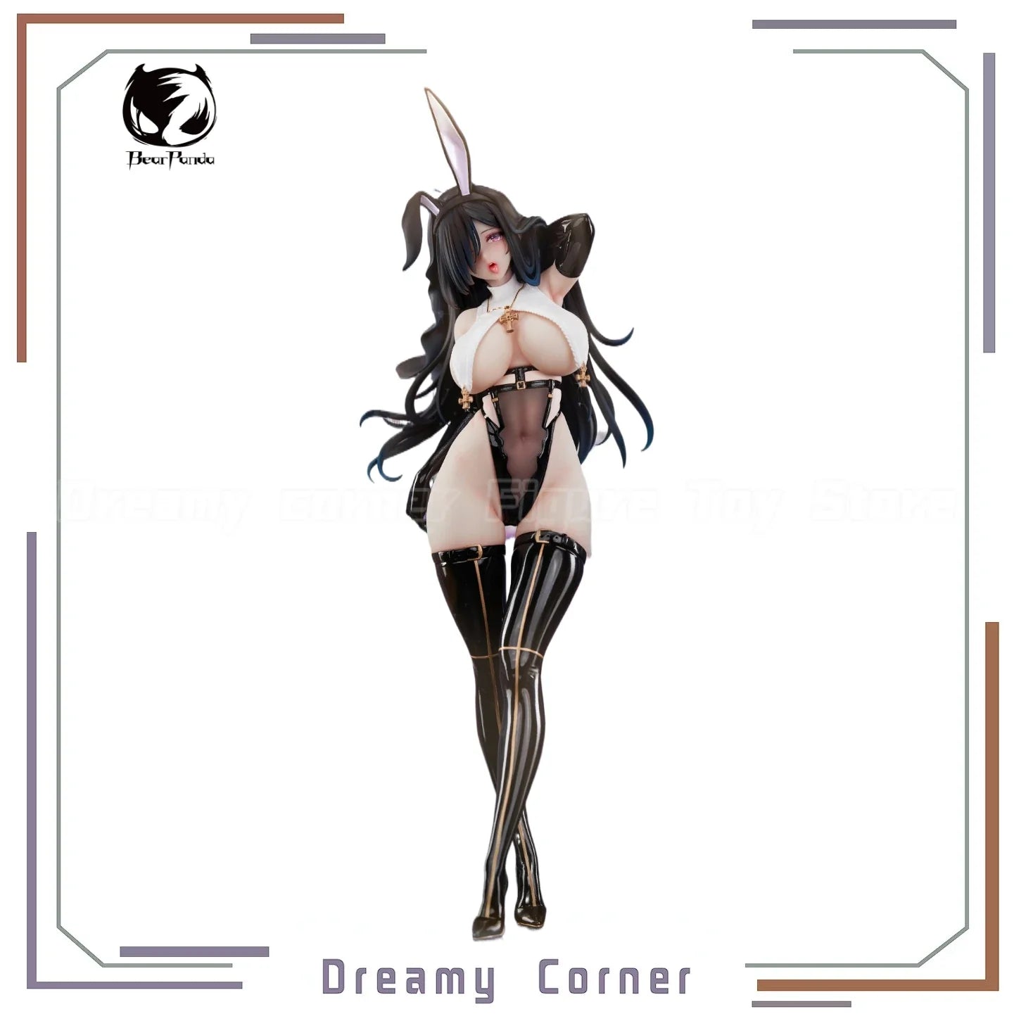 【In Stock】BearPanda Rabbit Nest Series Fourth Installment Black Nun 1/4 Scale Figure Collection Toys Gifts
